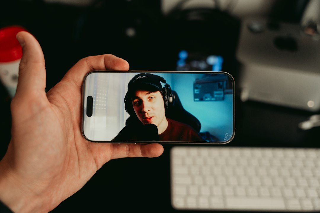 virtual influencer on screen