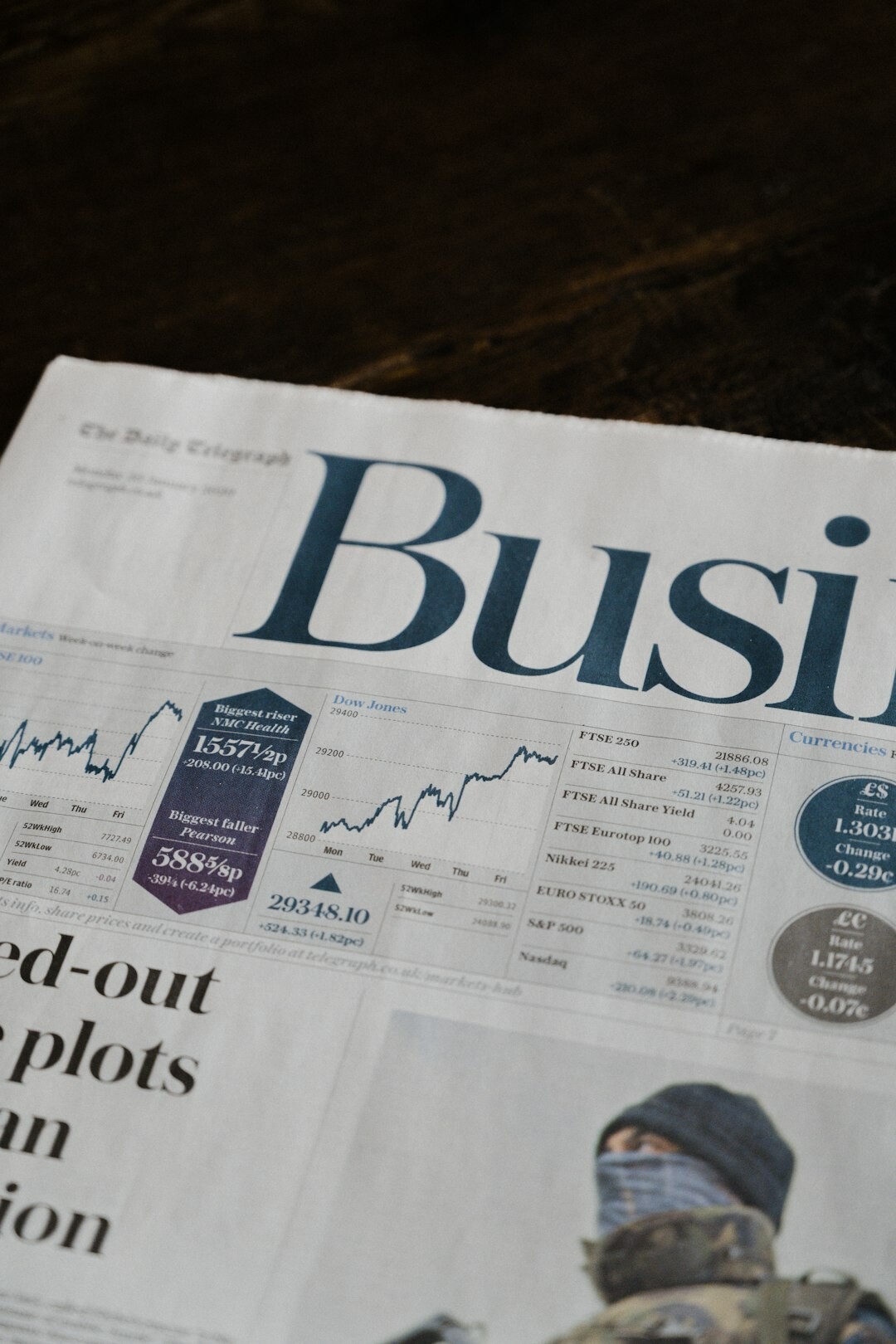 newspaper headline