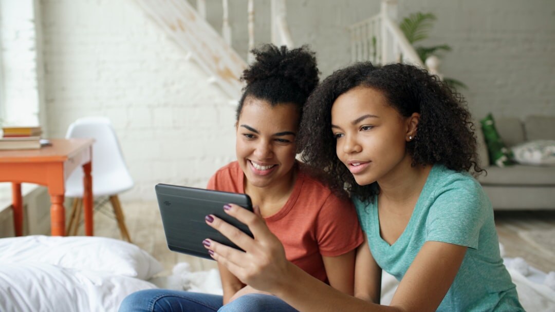 young people chatting online